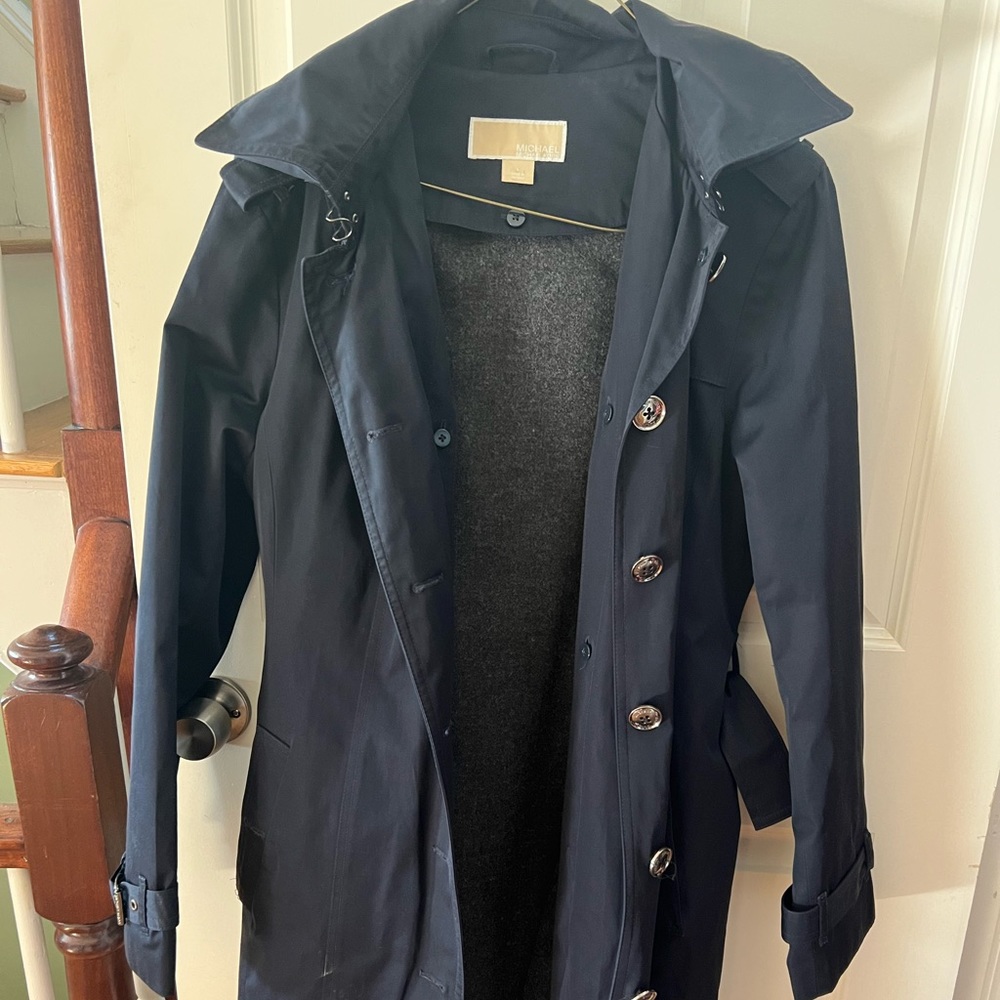 Micheal Kors fleece lined trench coat